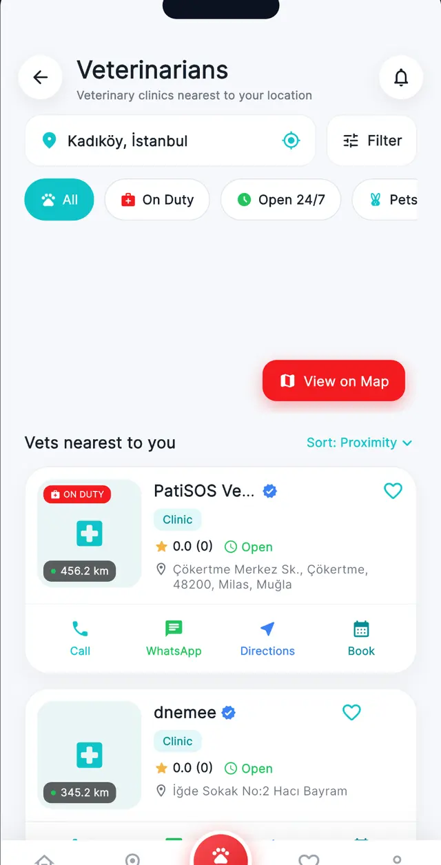 Vet profiles