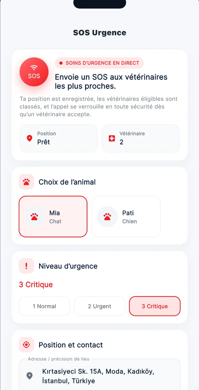 SOS d’urgence