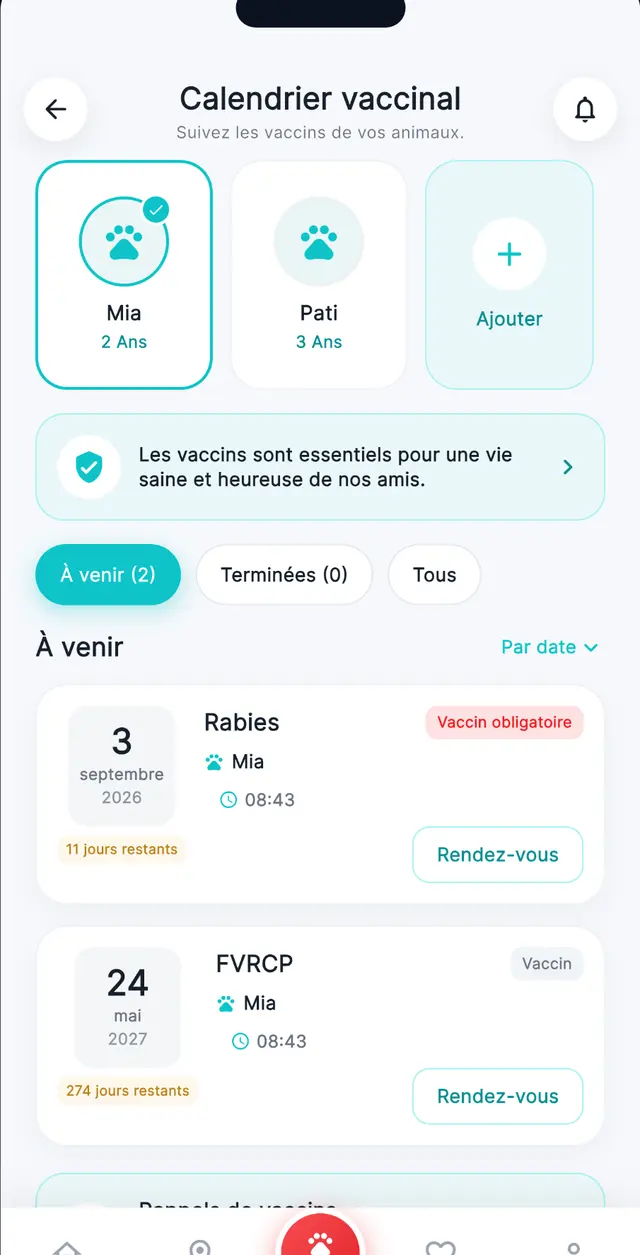 Calendrier vaccinal
