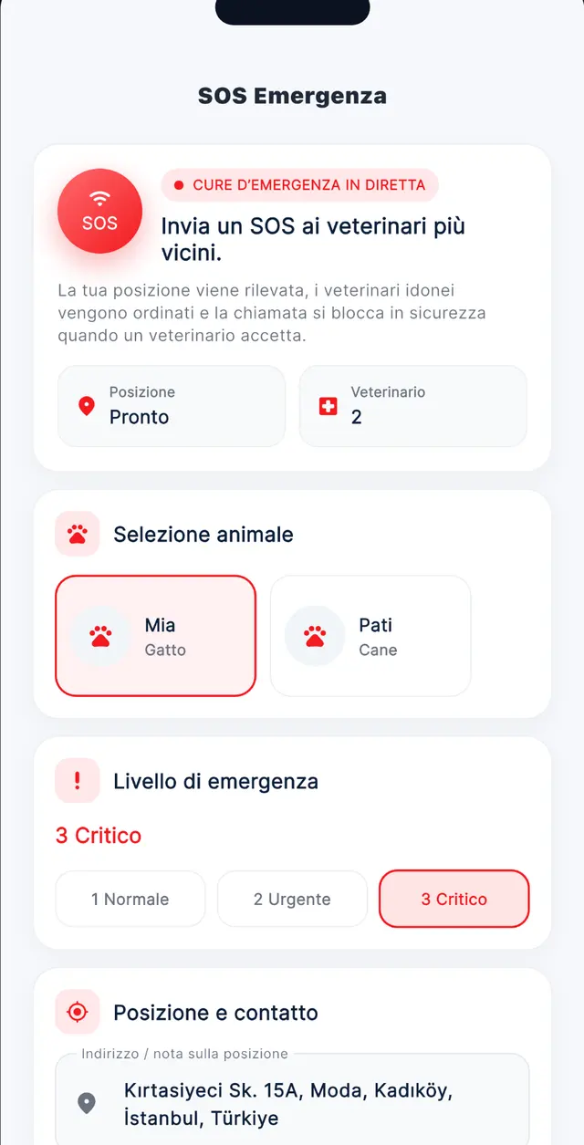 SOS d'emergenza