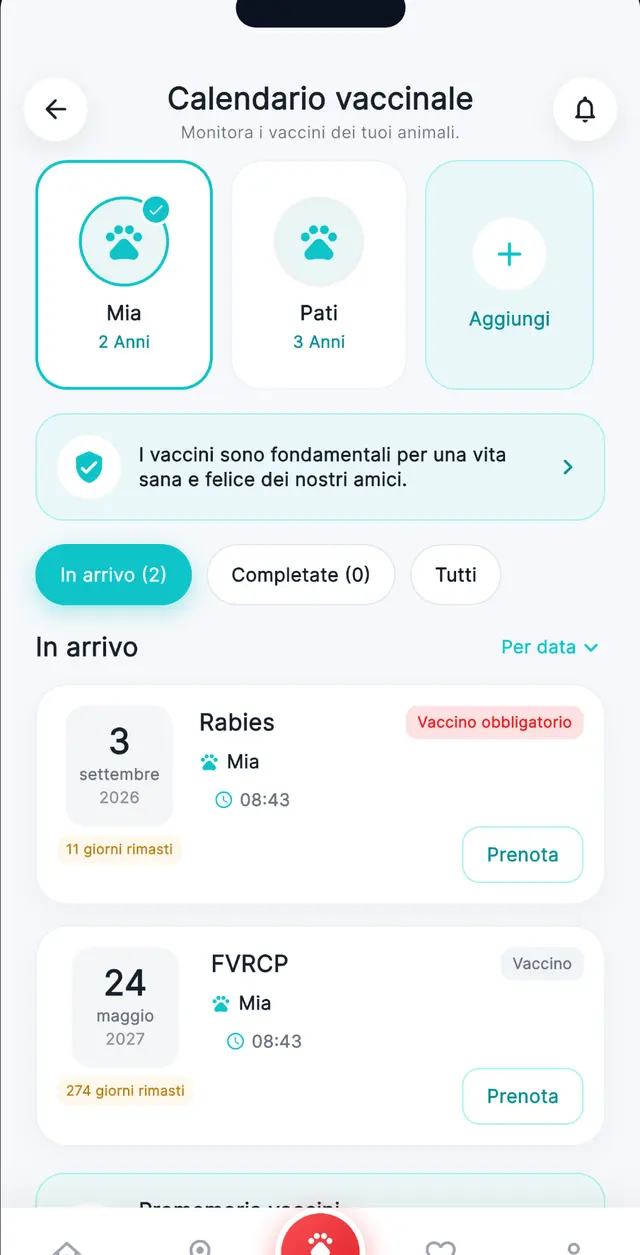 Calendario vaccinale