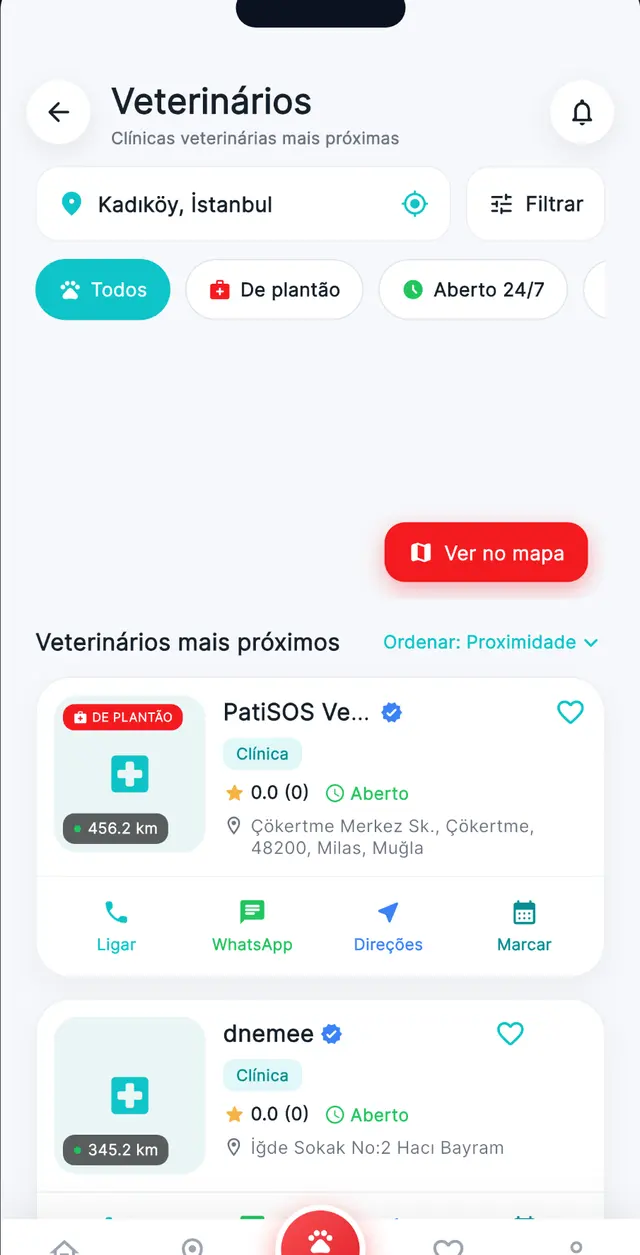 Perfis de veterinários