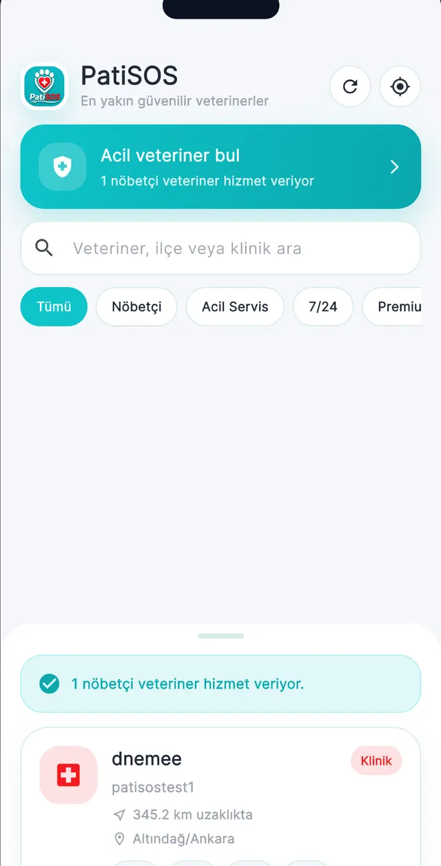 Harita ve klinikler
